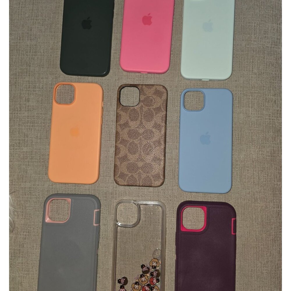 Lot of 9 Apple iphone 15 plus cases